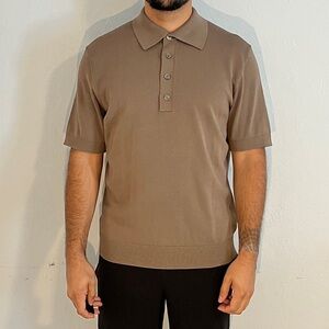 H&M Taupe Polo Shirt for Men